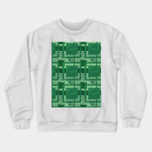 Circle and Square Pattern Crewneck Sweatshirt